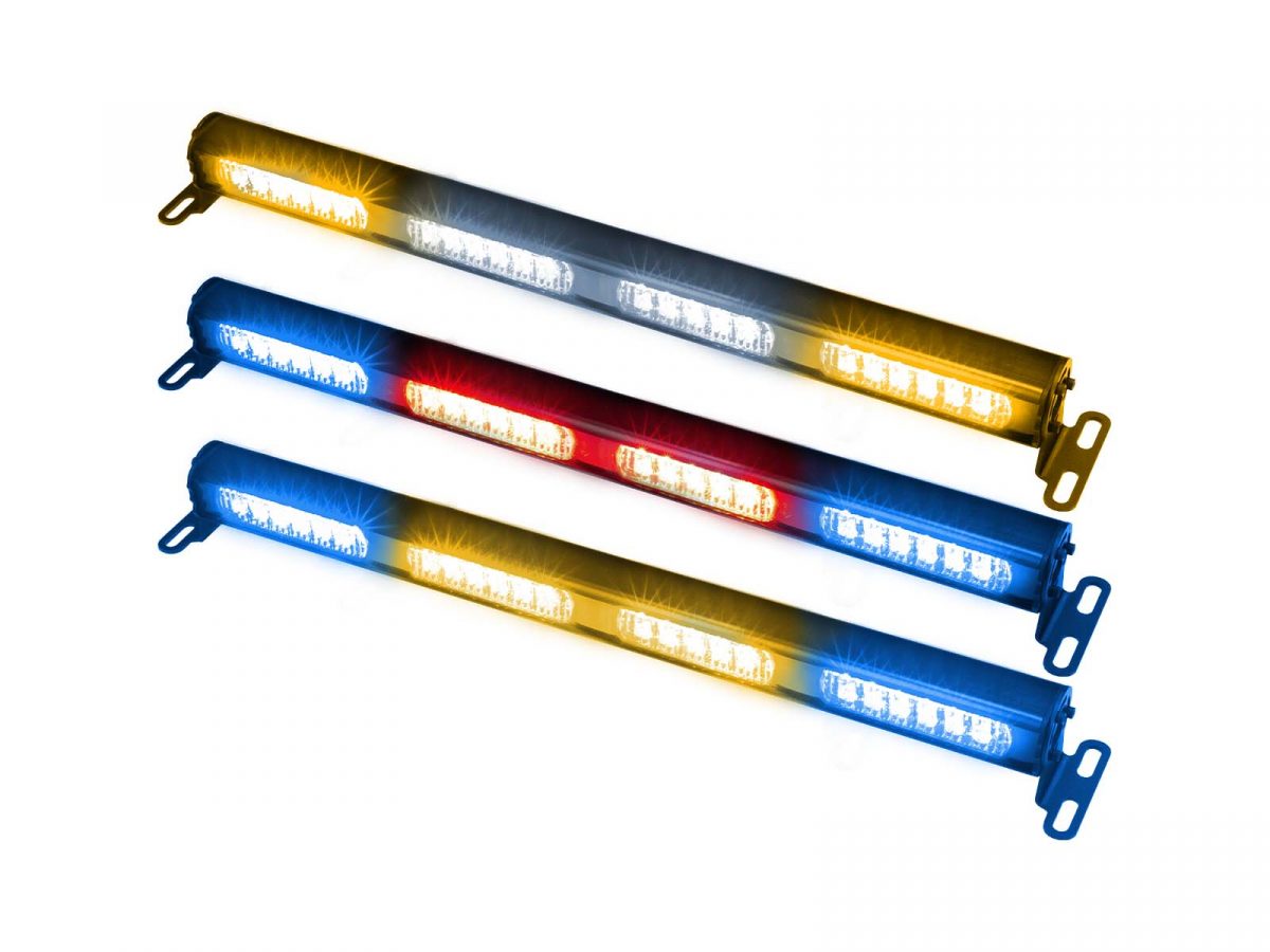 RWL-52 4 Module Rear Warning Bar Lit Group Amber/White, Blue/Red, Blue/Amber
