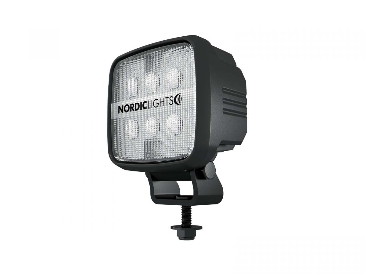 Scorpius GO 410/420 Lamp Unlit Angle View with Nordic Lights Logo