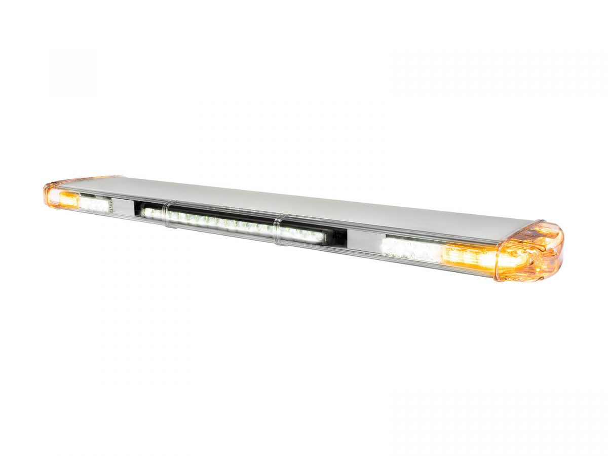 Vega Security Lightbar White Amber Lit Angle View