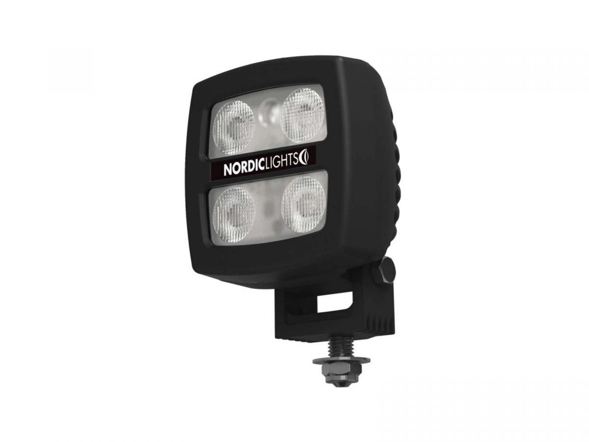 Scorpius N2401 Work Light Angle View with Nordic Lights Logo