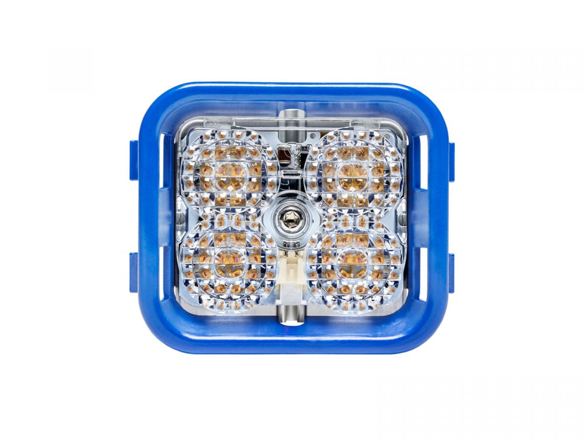 L51 4-LED Light Blue Flange Front View