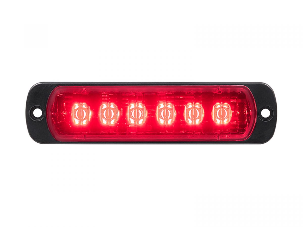 L52 Lamp Lit Red Front View