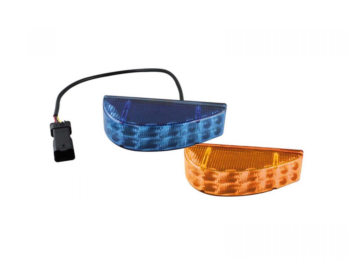 DIPA Motor Bike Light Amber and Blue with Cable Unlit