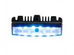 L54 Lamp Blue with Tinted Lens Lit Top View