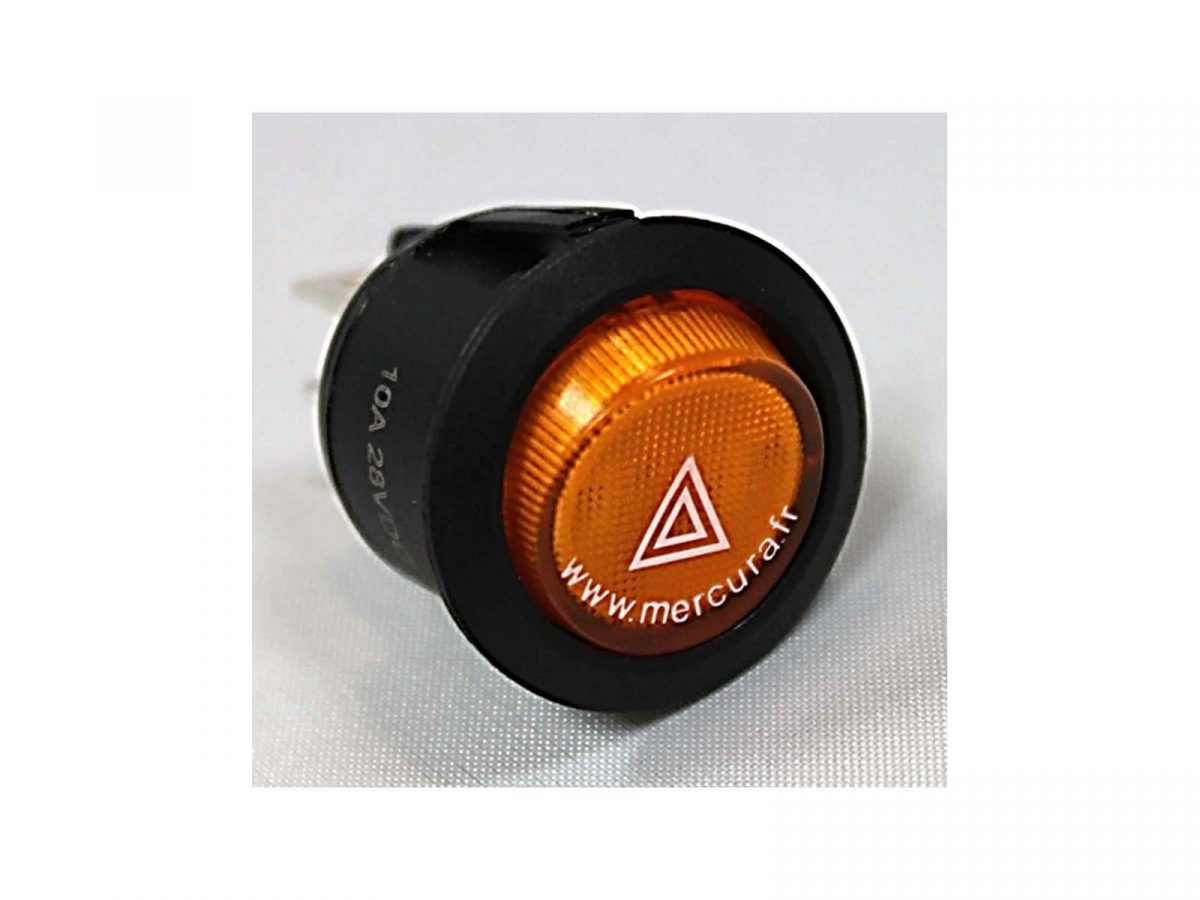 Amber Triangle Switch with Built-in LED