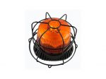 Gyroled M80 LED Beacon Amber Unlit with Protection Grid