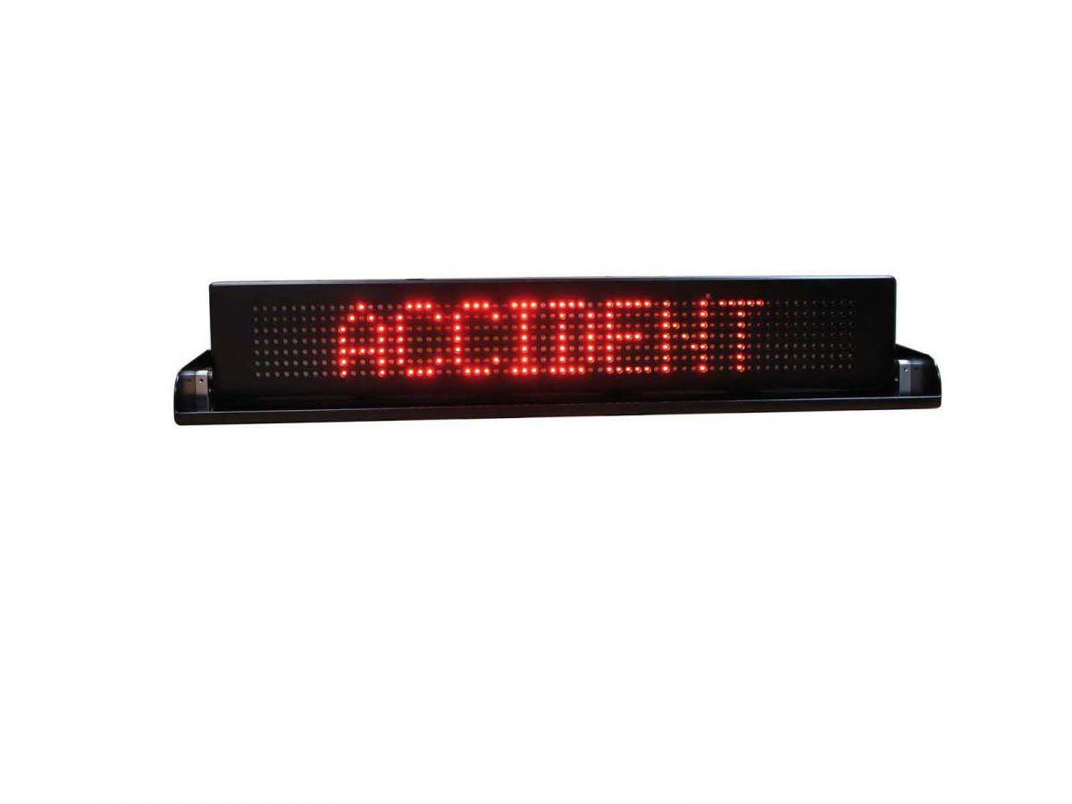 Stand-alone Raising Message Display with Accident Message Front View