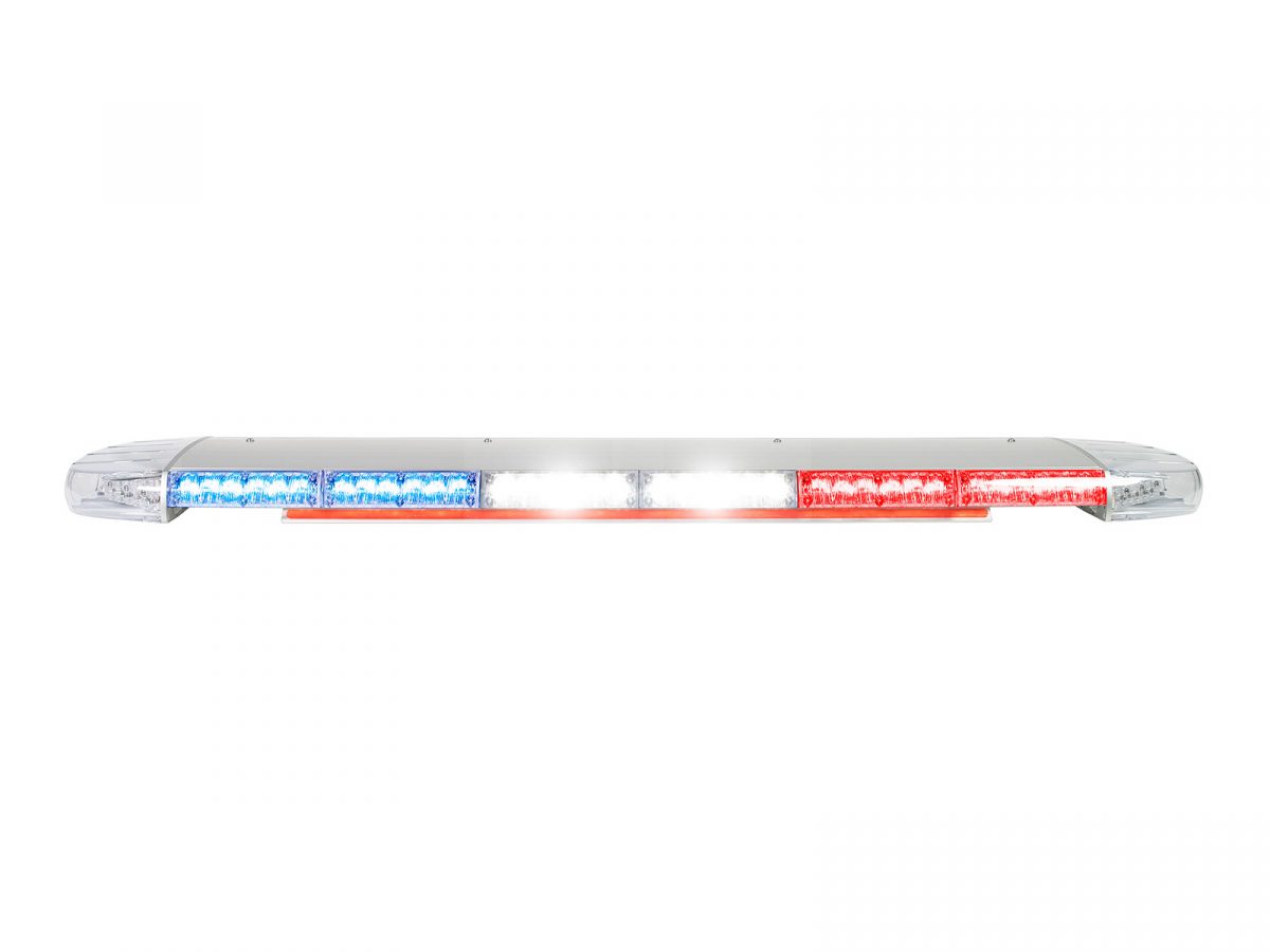 W3 Lightbar Blue/Red/White Lit Front View