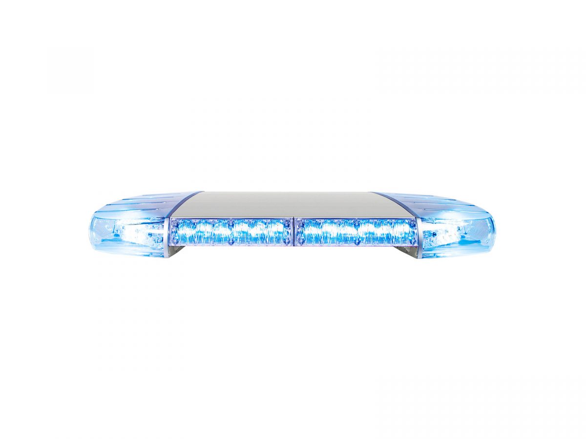 W3 Mini Lightbar Blue Lit Front View