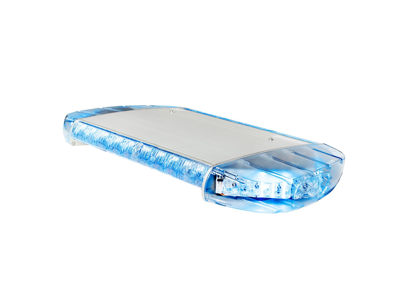 W3 Mini Lightbar Blue Lit Angle View