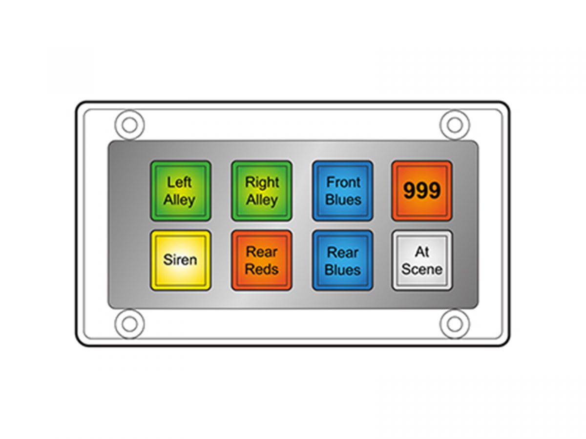 MCS-T8A Mini Switch Panel Configuration Illustration