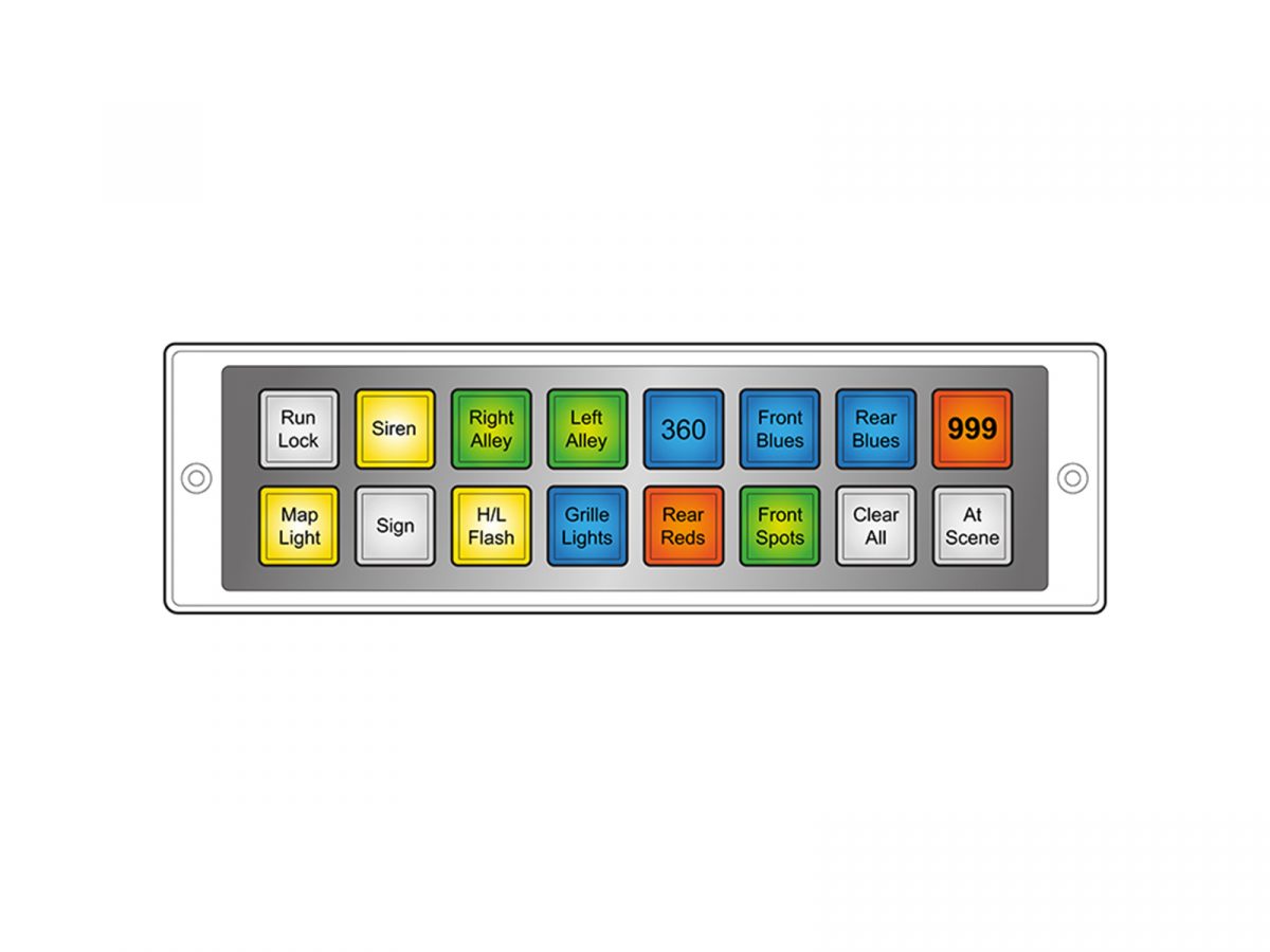 MCS-P16 Switch Panel Configuration Illustration