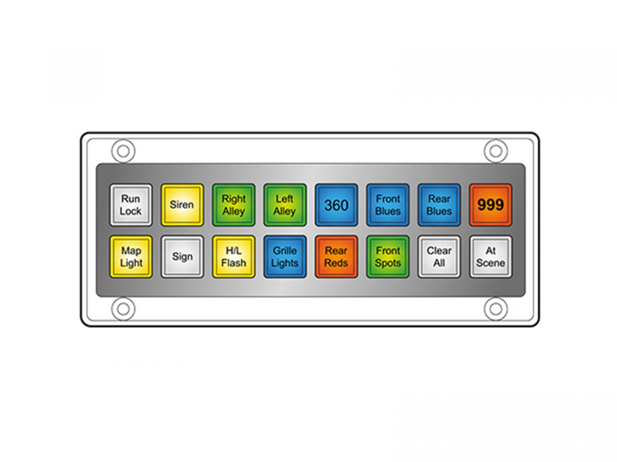 MCS-T16A Switch Panel Configuration Illustration
