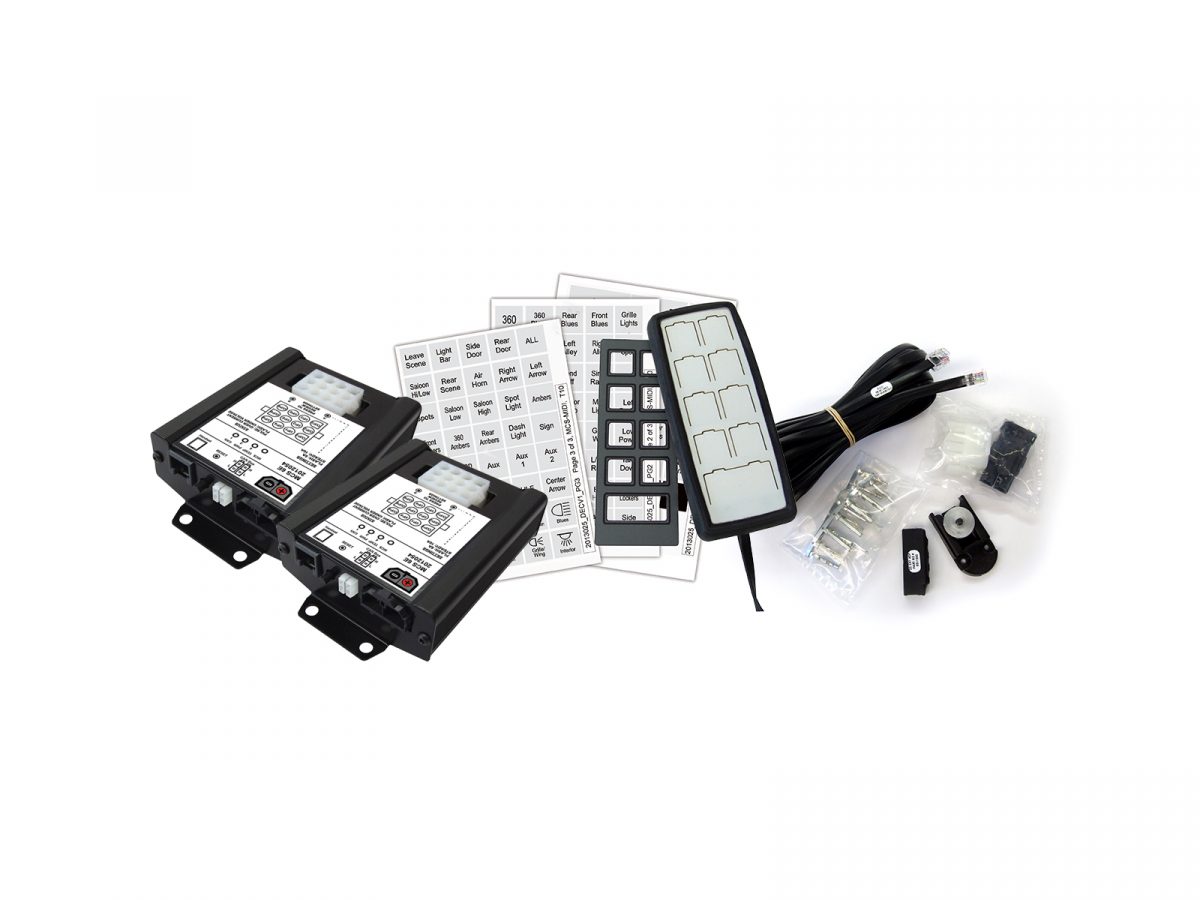 Midi Control System - 12-Way Control Unit & 9 Button Handset Full Kit