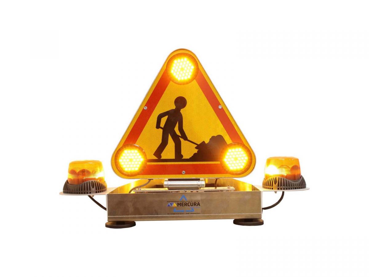 Electric warning triangle 500 mm