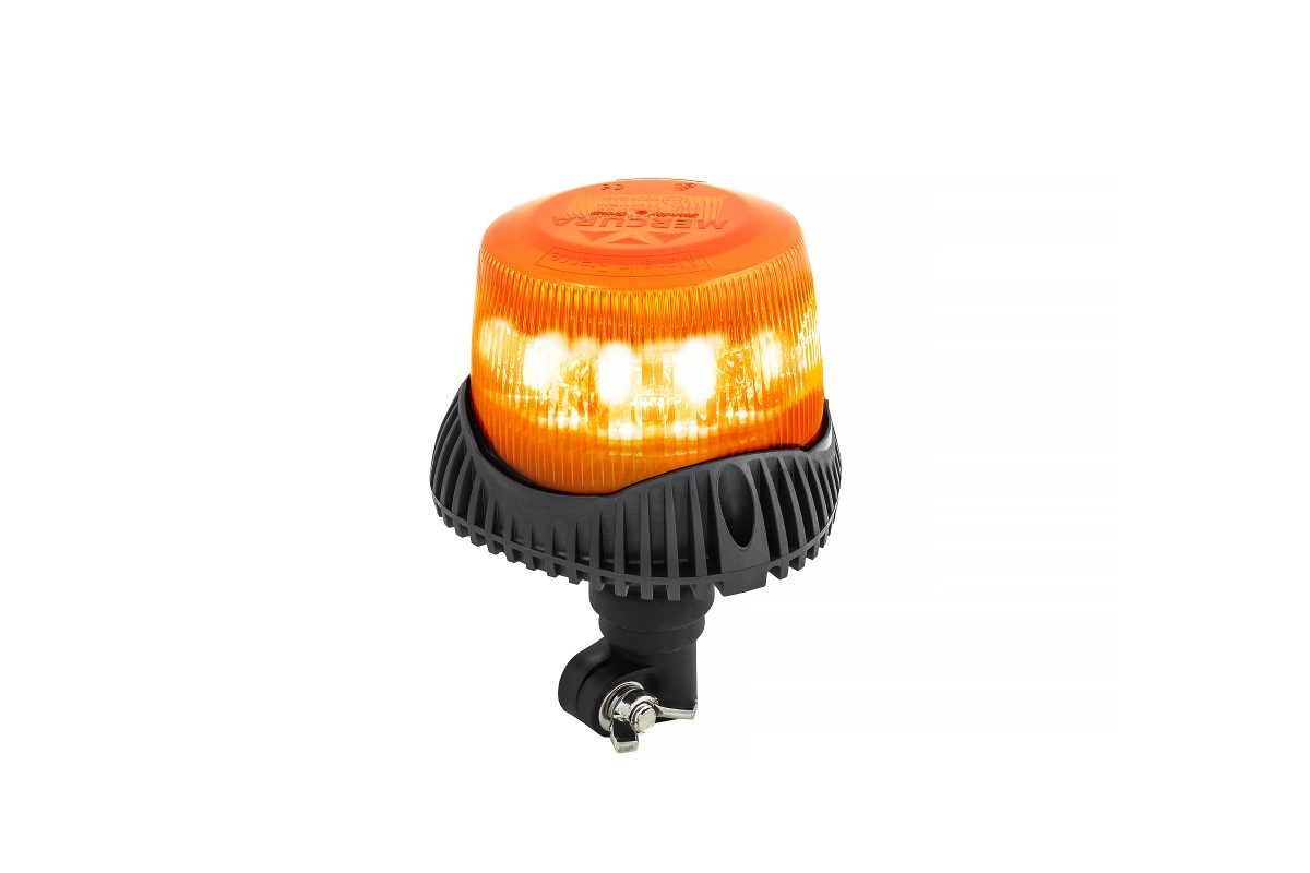 Gyrophare à LED Gyroled M80 sur hampe orange