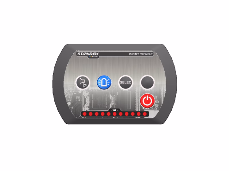 boitier de commande CCS 4 touches sapeurs pompiers mini vega