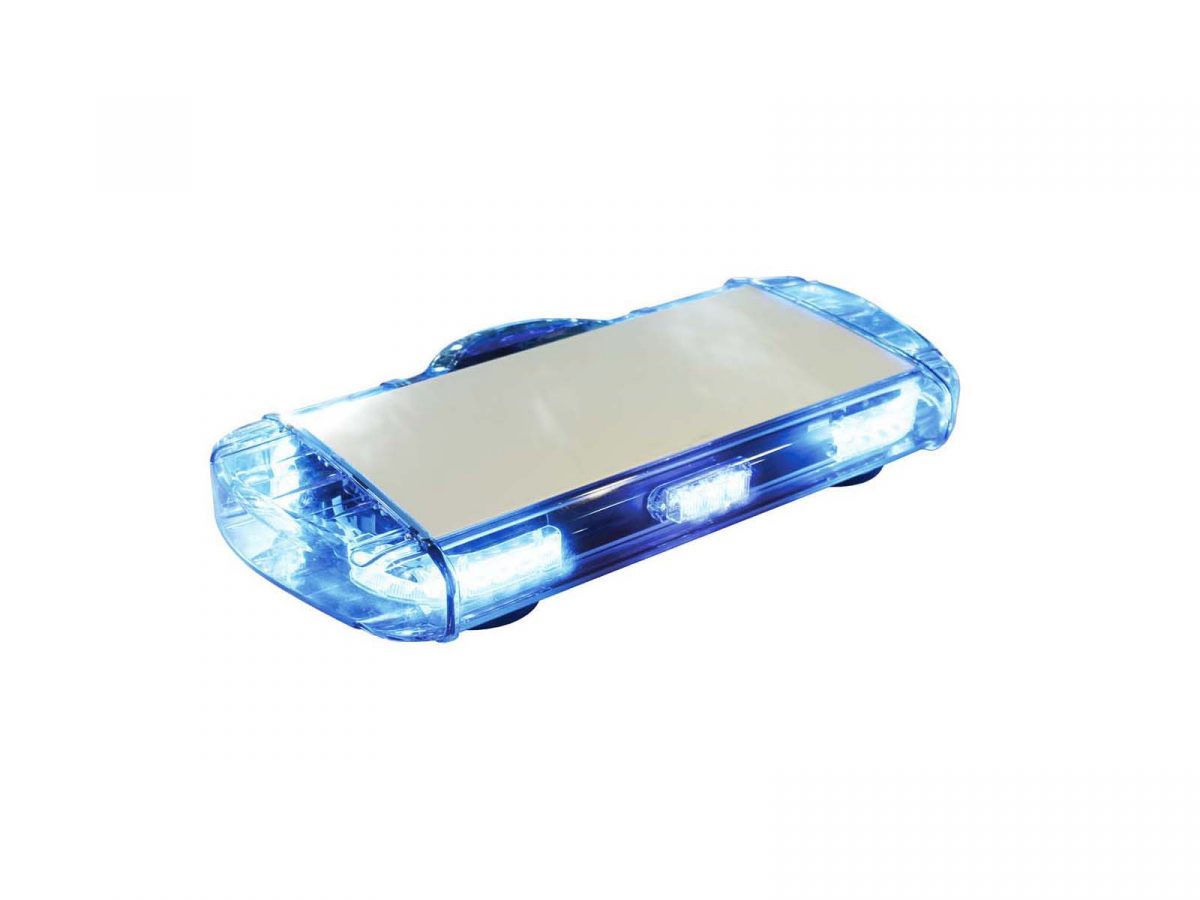 Rampe lumineuse mini VEGA bleu avec sirène 5 feux
