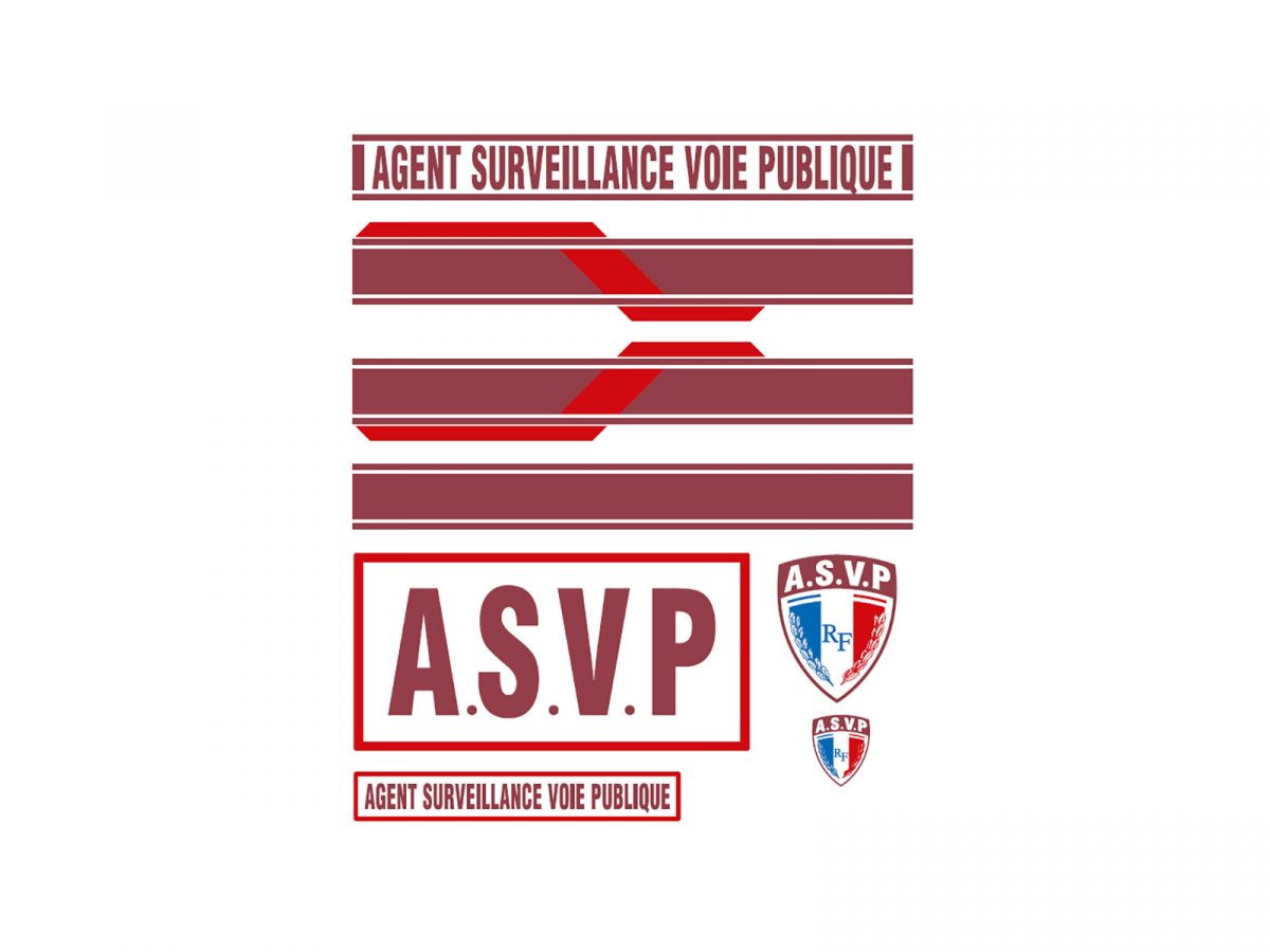 Kit complet sérigraphie agent surveillance VL