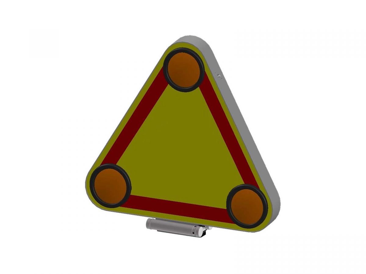 Triangle de signalisation relevage manuel 500 mm