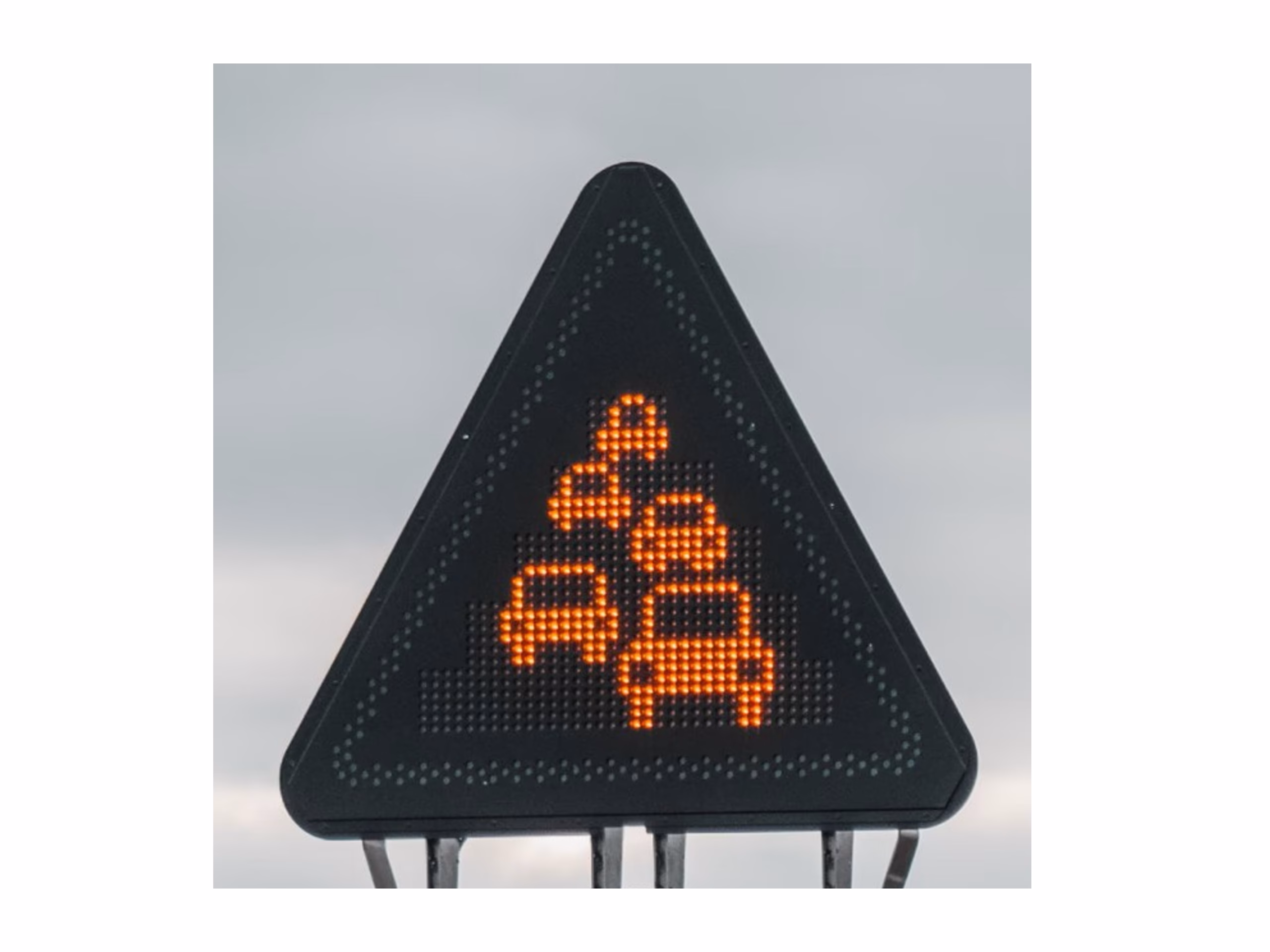 triangle à pictogramme LED