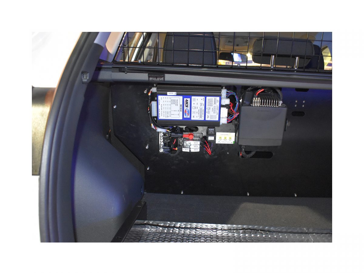 MCS-32 Universal Controller - Main Control Box In Situ Vehicle Interior In Boot