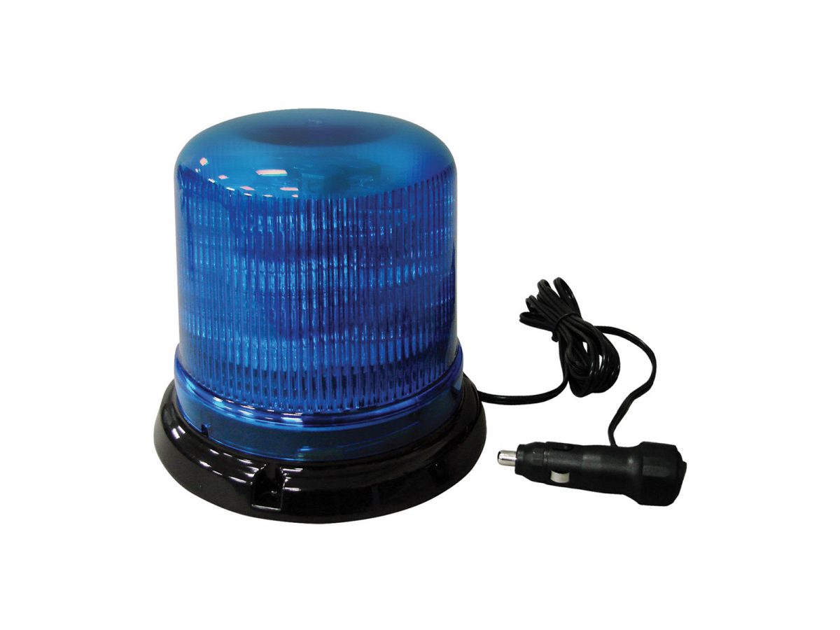 B14 Atom LED Beacon with 14 Built-In Flash Patterns Blue Unlit Magnetic
