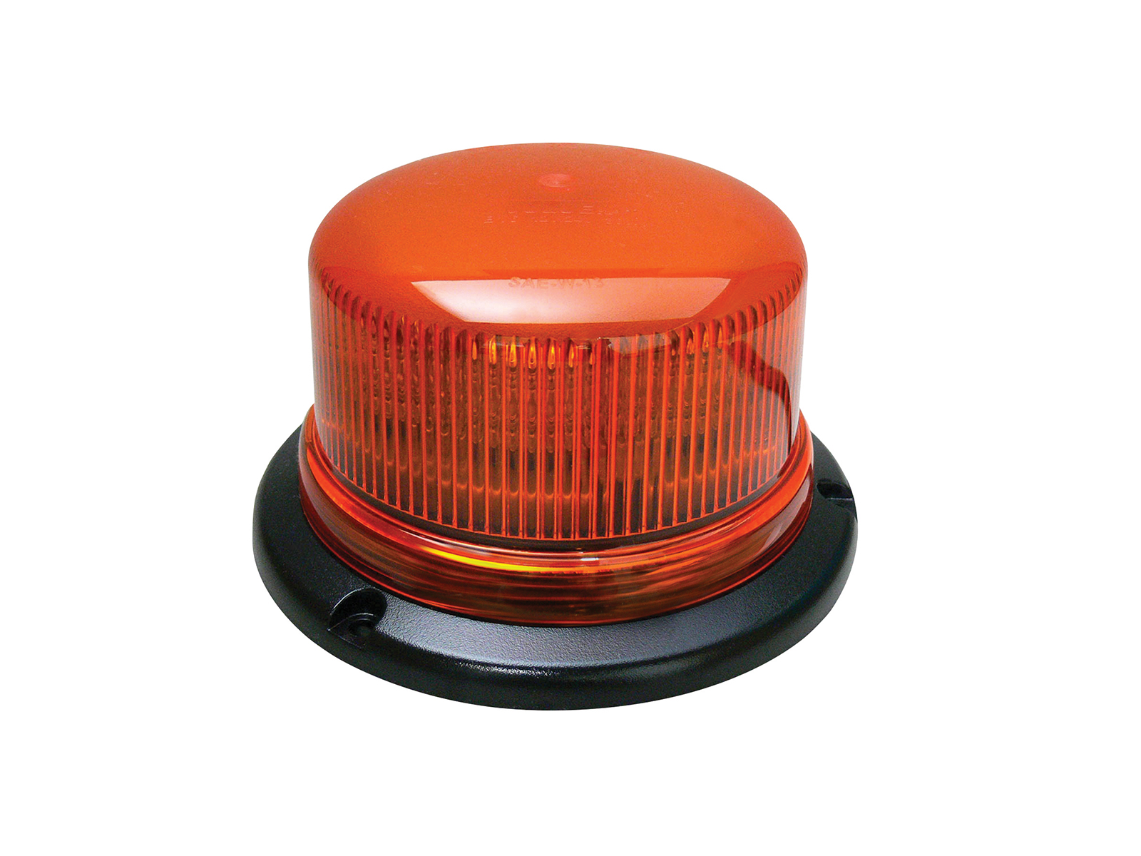 B16 Atom LED Beacon - Low Profile with 11 Built-In Flash Patterns Amber Unlit No Cable