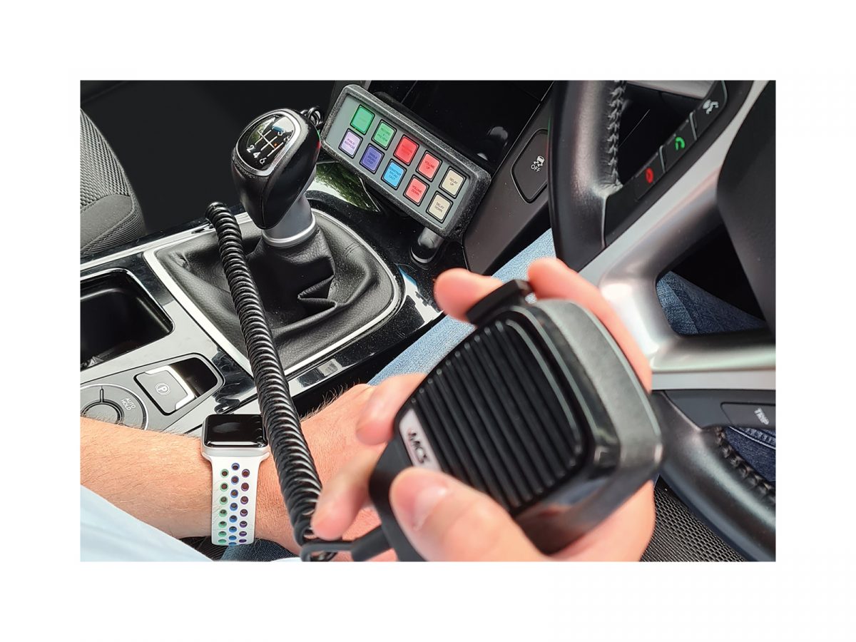 High Power Auto Recall Unit for Public Address Microphone In Situ of Operator's Hand with Handset