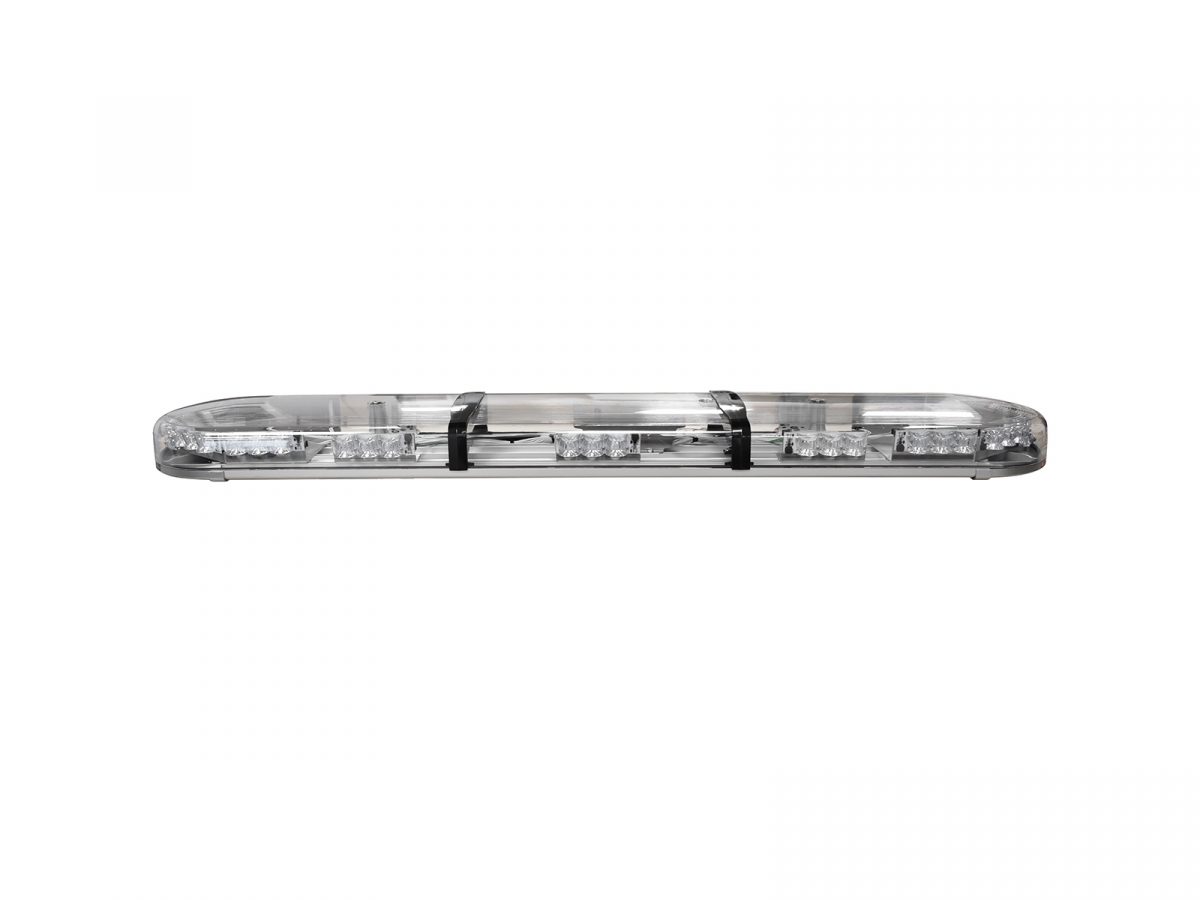 Hurricane LED Lightbar with 3-Way LED Modules Clear Unlit Side View