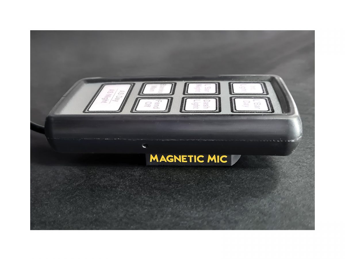 Magnetic Handset/Microphone Holder with Handset