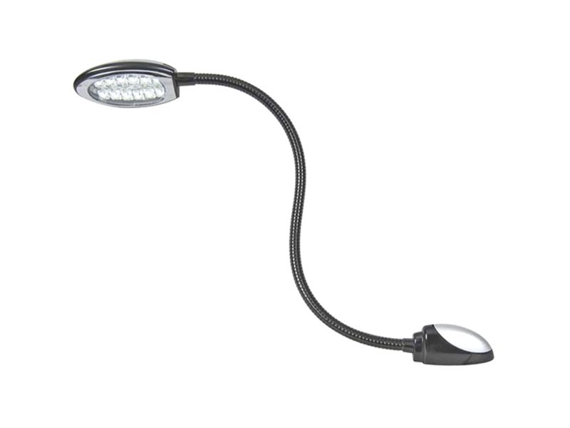 12-LED Map Light with Red Night Light Facility and Flexible Arm Unlit