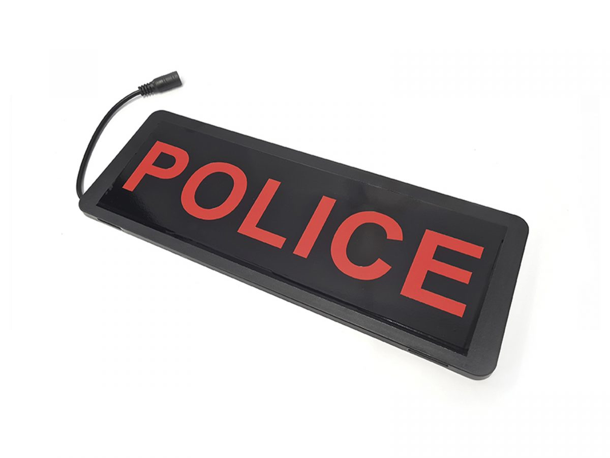 Safe Responder R - Rear LED Sign Police Angle View