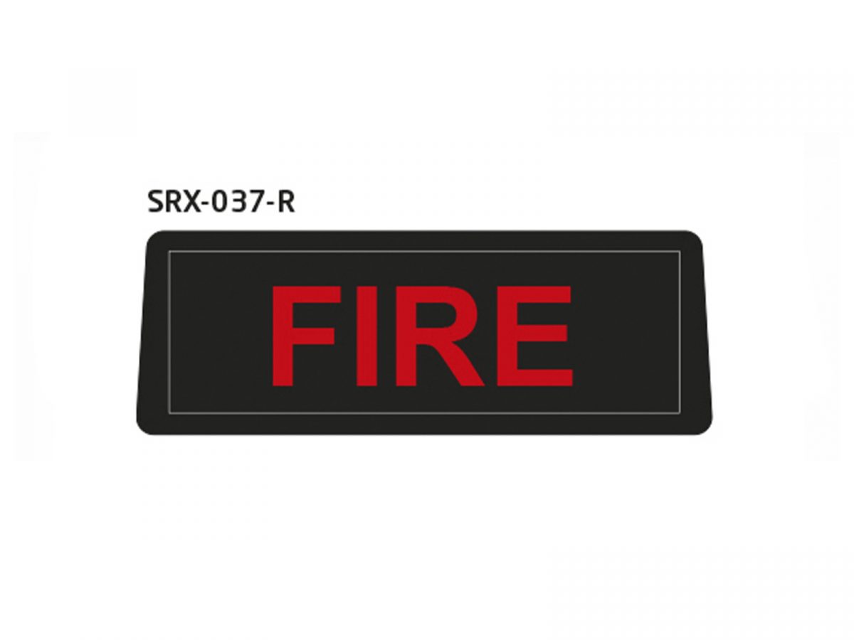 Safe Responder R - Rear LED Sign Fire