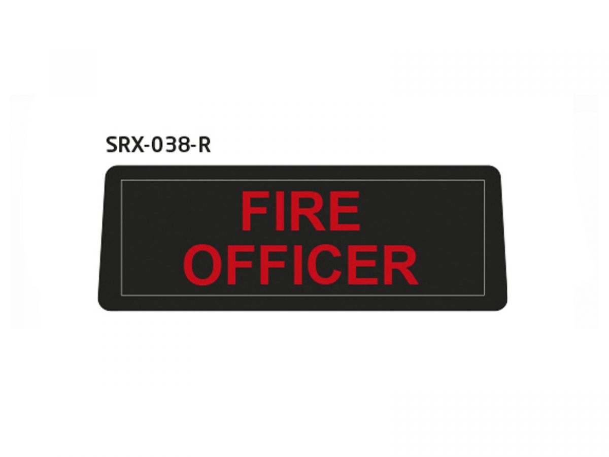 Safe Responder R - Rear LED Sign Fire Officer