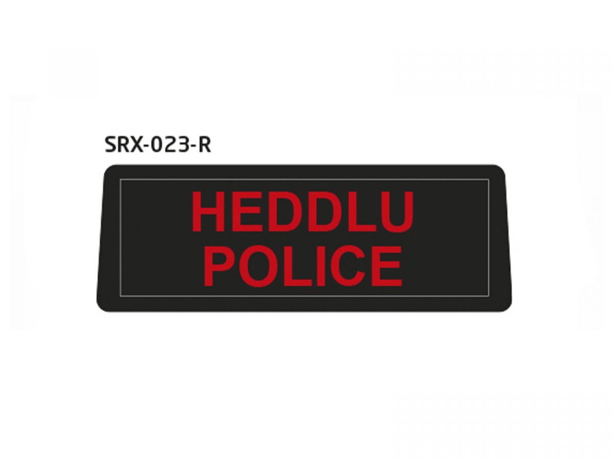 Safe Responder R - Rear LED Sign Heddlu Police
