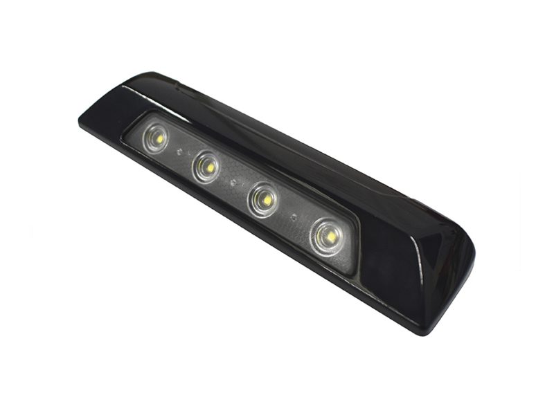 SL157 Slimline 4 LED Scene Lamp 890lm Effective Black Housing Unlit Angle View