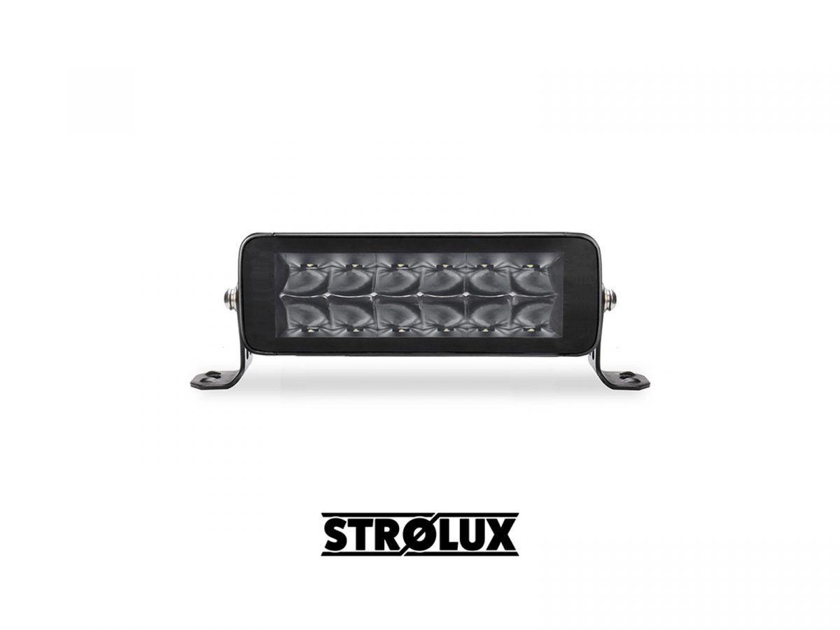 Strølux Double Row LED Work Light Bar 5W Osram 8" Double Row 12 LEDs