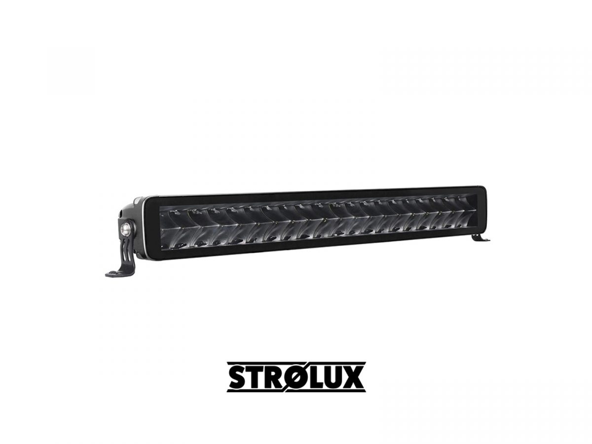 Strølux Double Row LED Work Light Bar 5W Osram 22" Single Row 40 LEDs Angle View