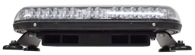 Trail Blazer 2 LED Mini Lightbar with Digital Siren Clear Front View