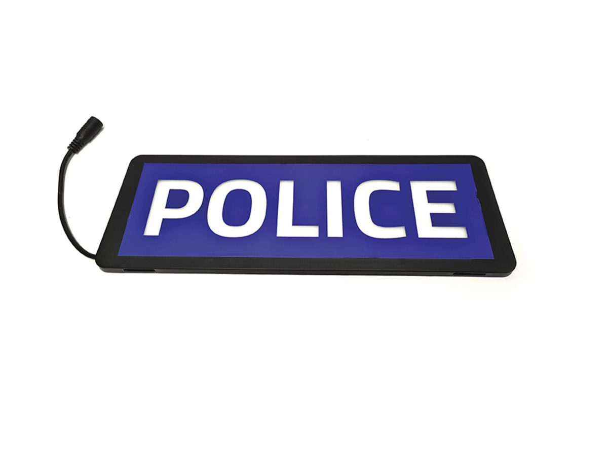Safe Responder X - LED Visor Sign Police with Cable