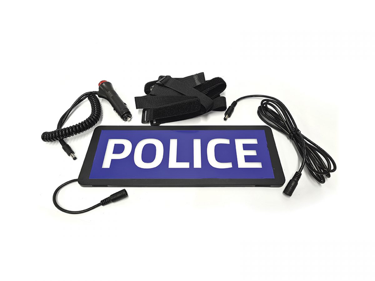 Safe Responder X - LED Visor Sign Police Full Kit