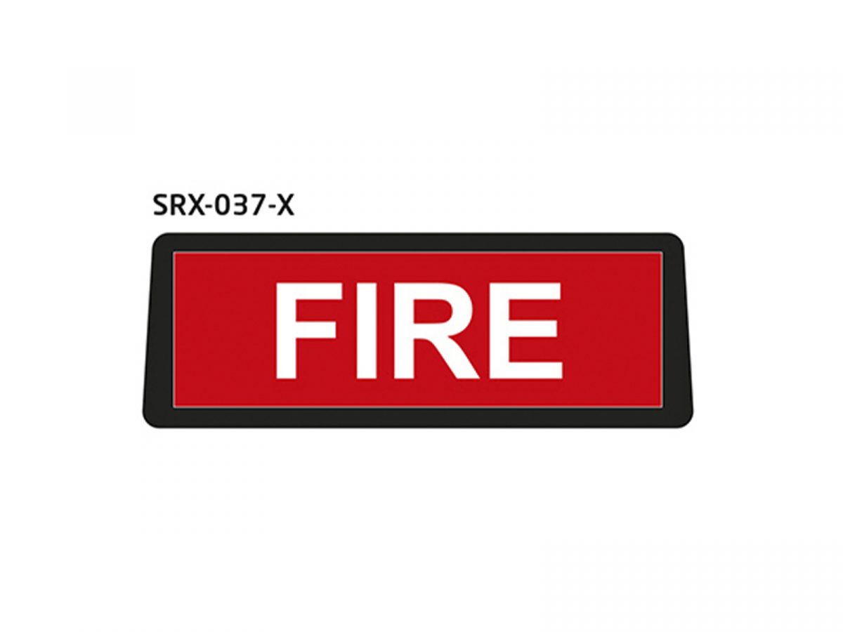 Safe Responder X - LED Visor Sign Fire