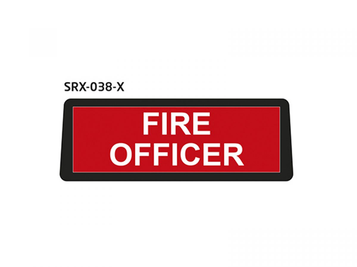 Safe Responder X - LED Visor Sign Fire Officer