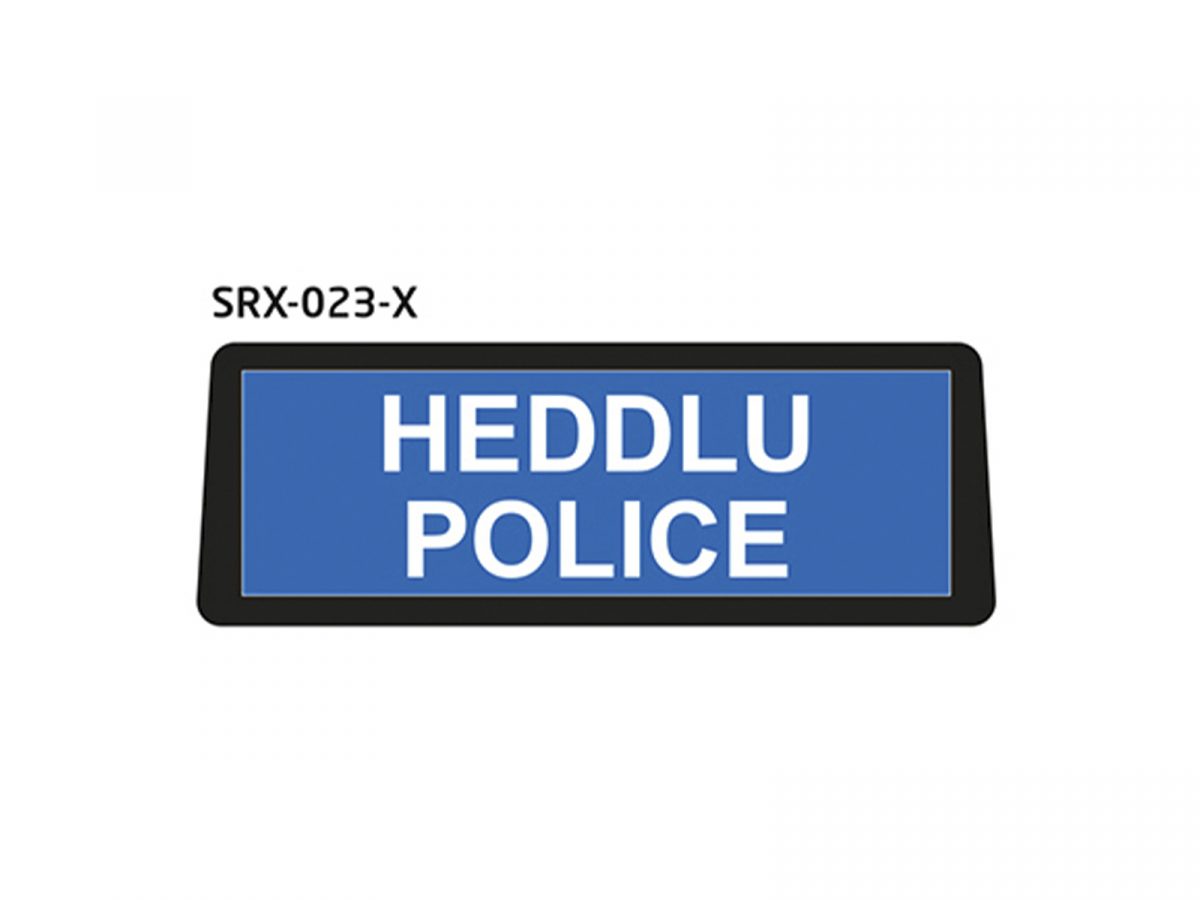 Safe Responder X - LED Visor Sign Heddlu Police