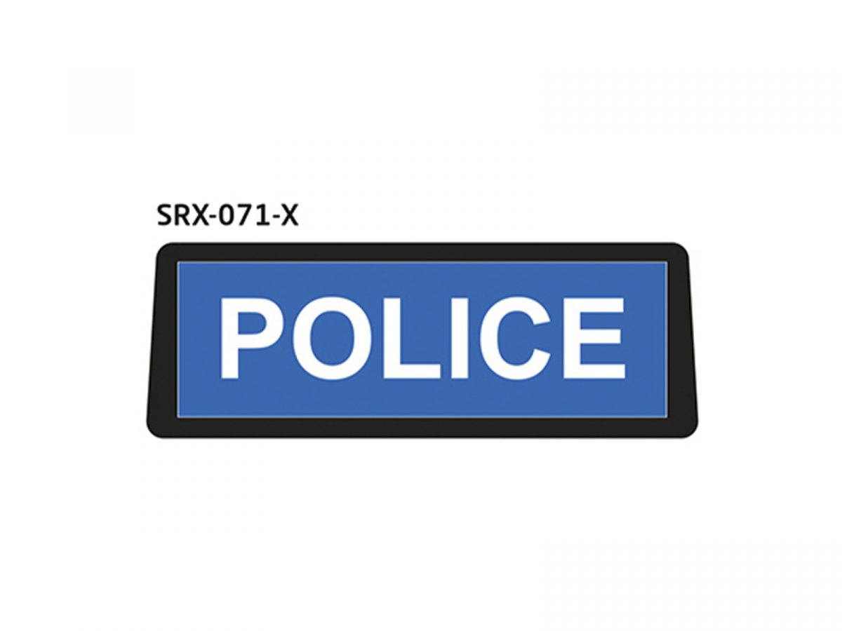 Safe Responder X - LED Visor Sign Police