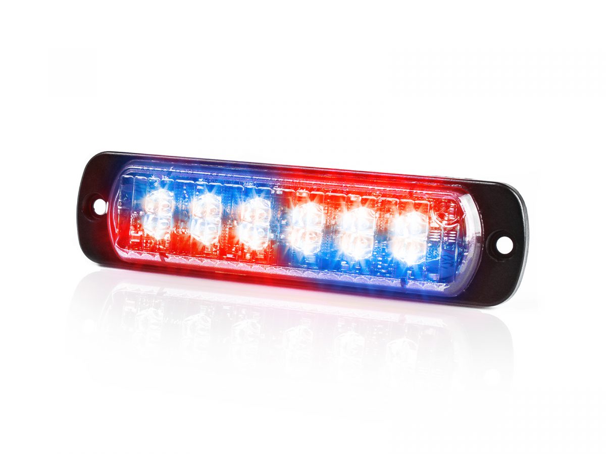 L52 LED Lamp Dual Colour Blue Red Horizontal Angle View