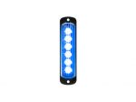 L52 LED Lamp with Smoked Lens LED Lamp Blue Vertical Front View