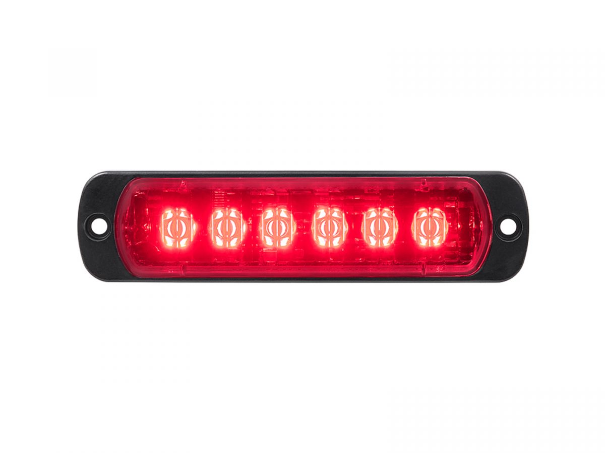 L52 LED Lamp Single Colour Red Horizontal Front View