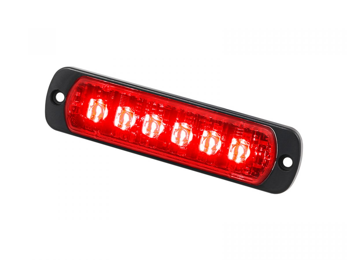 L52 LED Lamp Single Colour Red Horizontal Angle View
